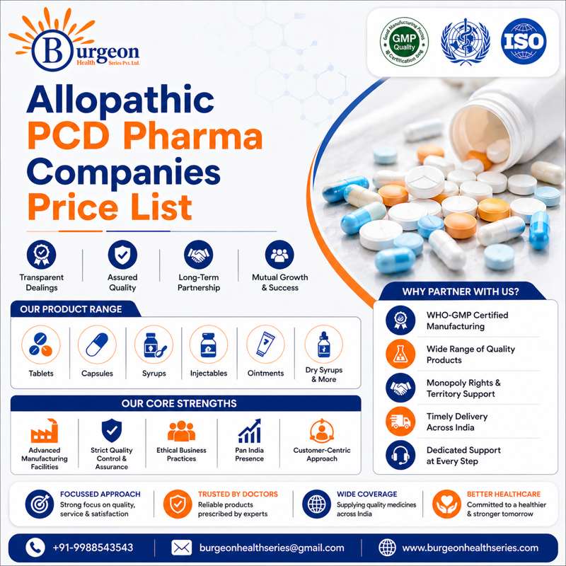 Allopathic PCD Pharma Companies Price List