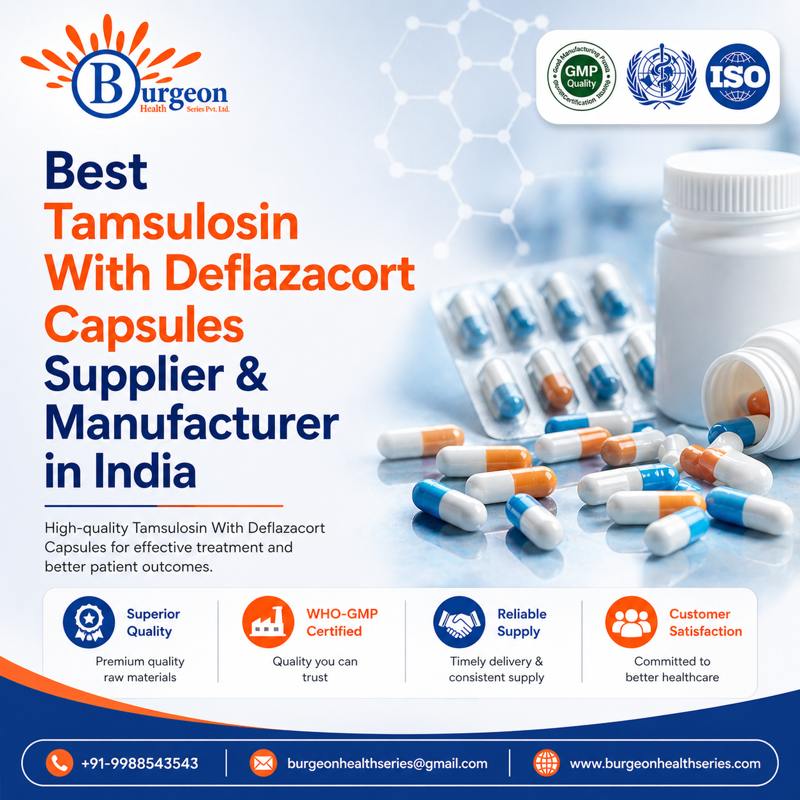 Best Tamsulosin With Deflazacort Capsules Supplier Manufacturer in India