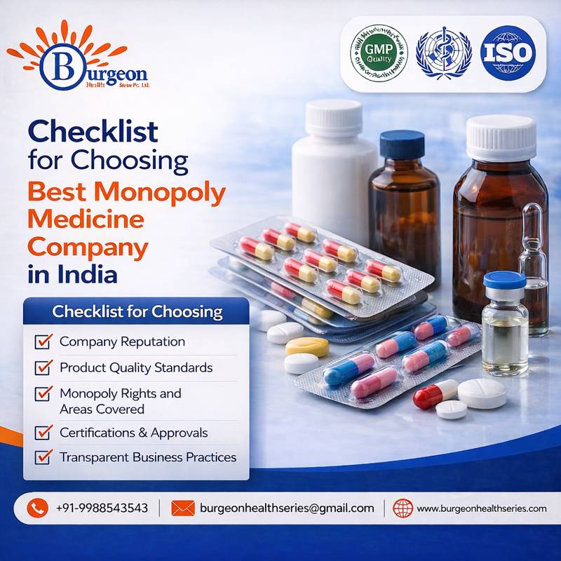 checklist for choosing best monopoly medicine company in india