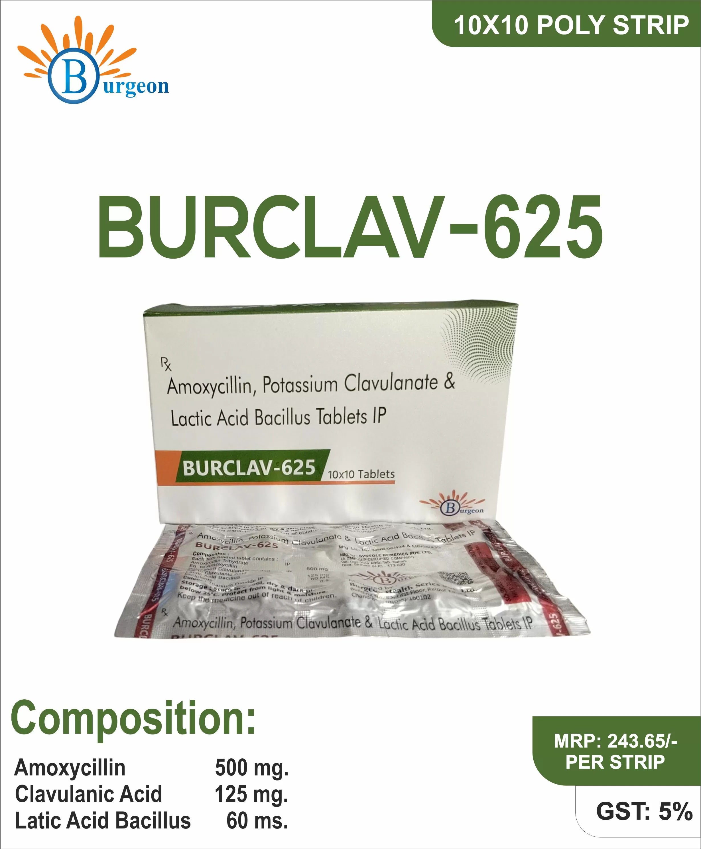 BURCLAV 625